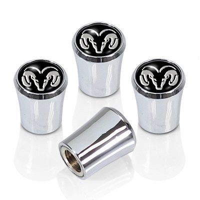 Dodge Ram Chrome Valve Stem Caps - Black