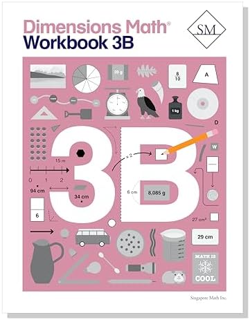 Singapore Math – Level 2B Math Practice Workbook for 3rd Grade