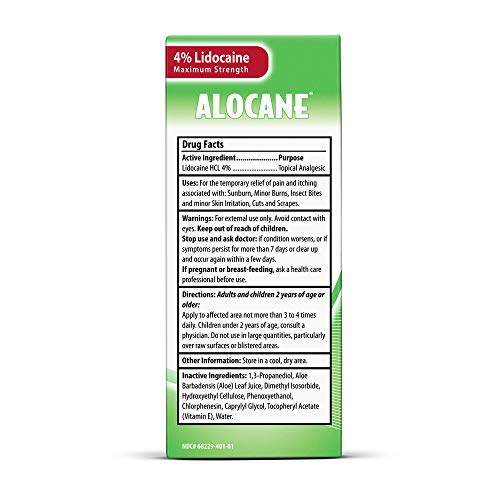 Alocane Severe Sunburn Gel, with Lidocaine, Vitamin E & Brazillian Aloe