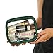 Yasirona Scout Jump TSA Approved SMALL Clear Durable Toiletry Bag for Domestic/International Travel | Quart Size for 3-1-1 Compliant Toiletries/Cosmetics/Accessories in Carry-On Luggage (Green)