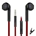 Earbuds, BYZ Wired Earphones with Microphone Stereo in-Ear Headphones for Running Workout Gym Red