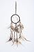 INCENSELABS Traditional Native American Dream Catcher, 3.5” Round dial, Followed by a 15.5” Long Feather Detail (Brown)