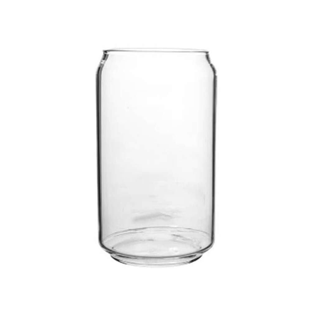 Angoily Ring- pull Can Shaped Glass Cup Transparent Water Mug Practical Beer Mugs Party supplies