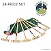 Lawn Croquet Set for Kids & Families - Six Player Croquet Game with 6 Mallets, 6 Balls, 9 Wickets, 2 Stakes & Carry Bag