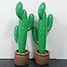 2pcs Inflatable Cactus with Potted Base Mexican Party Fiesta Deco