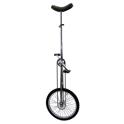 Fun 20 Inch Wheel Super-Tall Chrome Unicycle