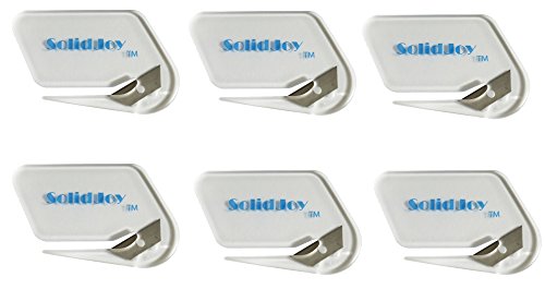6 Pack - Premium Clear Letter Openers by SolidJoy