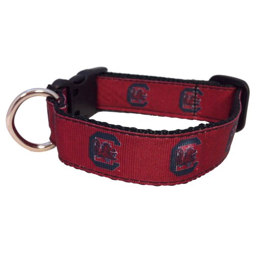 NCAA South Carolina Fighting Gamecocks Dog Collar (Team Color, Large) - Thumbnail 4