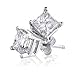white gold diamond stud earrings