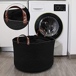 XXL Multi Purpose Black Large Blanket Basket Living