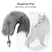 Utimi Anal Butt Plug Tail Stainless Steel Anal Stopper Smooth Anus Toy with Faux Fox Tail
