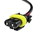 Xotic Tech 2X H7 Pigtail Wire Wiring Harness Cable Adapter for Xenon Ballast Headlight Kit to Stock 9006 Socket