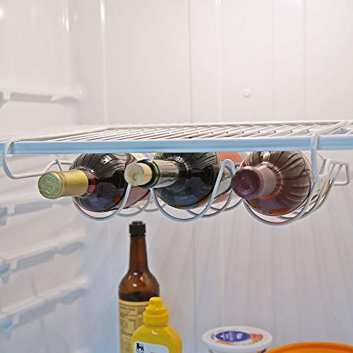 Fridge Wine Rack Bottle Shelf Refrigerator Slide On Rack Holds 3