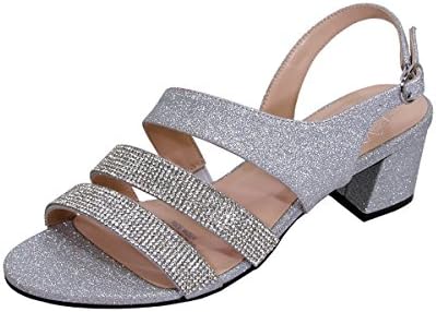 Floral Dorothy Women Wide Width Chic Rhinestone Straps Dressy Party Fashion Heeled Sandals
