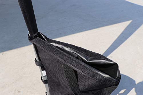 Kronenburg Pavillon Gewichte 4er Set in Schwarz – mit Sand, Splitt, Kies etc. befüllbar – Füllvolumen pro Stück ca. 13 kg - zusätzliche Standsicherung für Gartenzelt – Bild 4