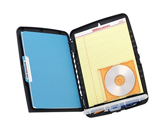 Office Depot Portable Clipboard Storage Box, Letter Size, Charcoal, 10030