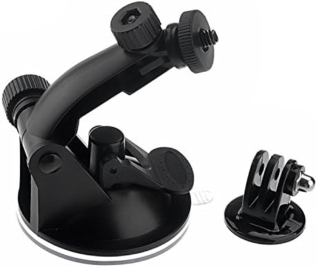 Action Camera Car Mount Windshield Suction Cup Mount + Tripod Adapter For GoPro Hero 4/3+/3/2/1 Sports Camera OR SJ4000/SJ5000/SJ6000/SJ7000 Waterproof Camera OR SJCAM/ODRVM/ICOOLS Helmet Camera