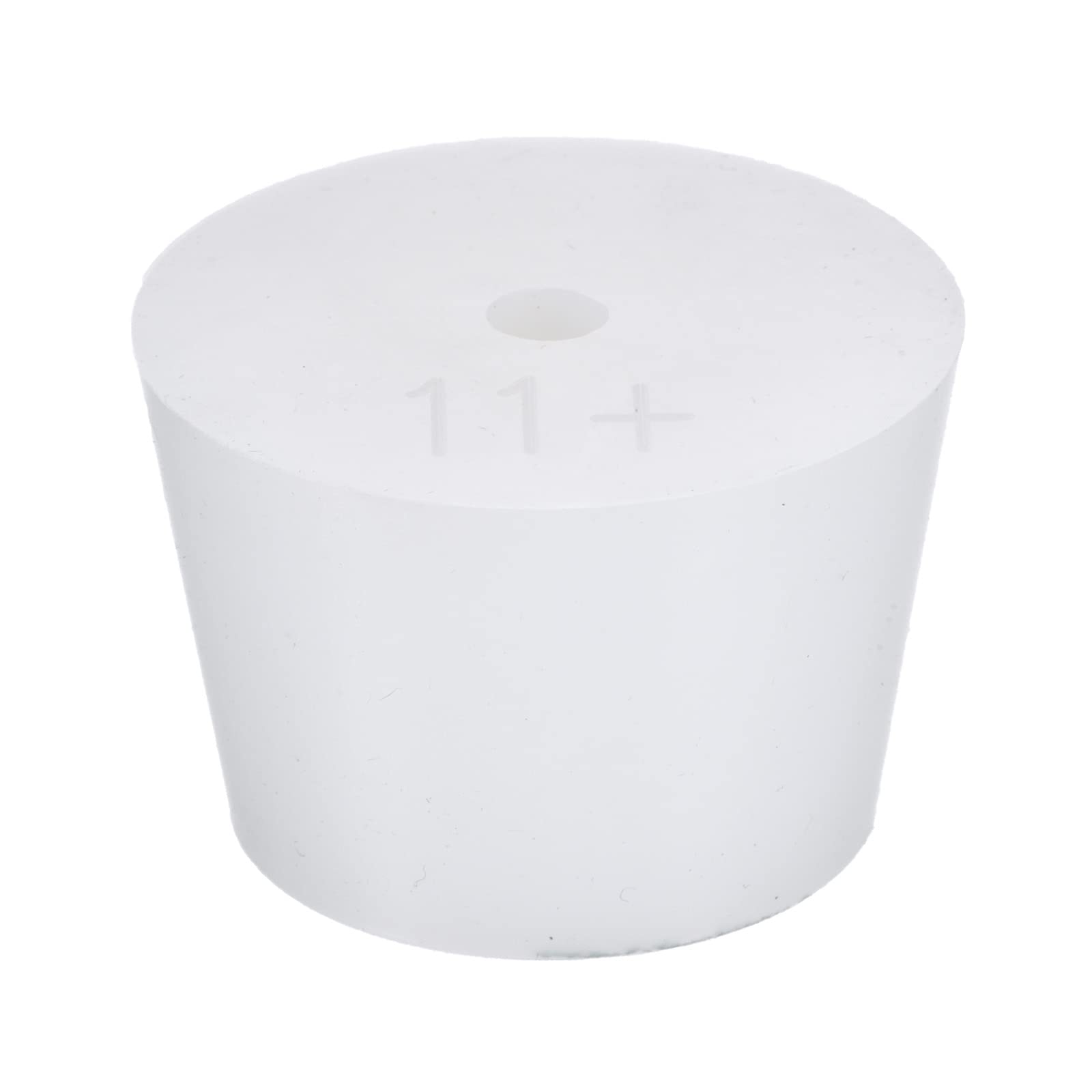 YOKIVE Silicone Rubber Stoppers with Hole, Tapered Plugs with High-temperature Resistance | Protect Hole, Great for Lab Industry (White, 44mm to 55mm) — image 1