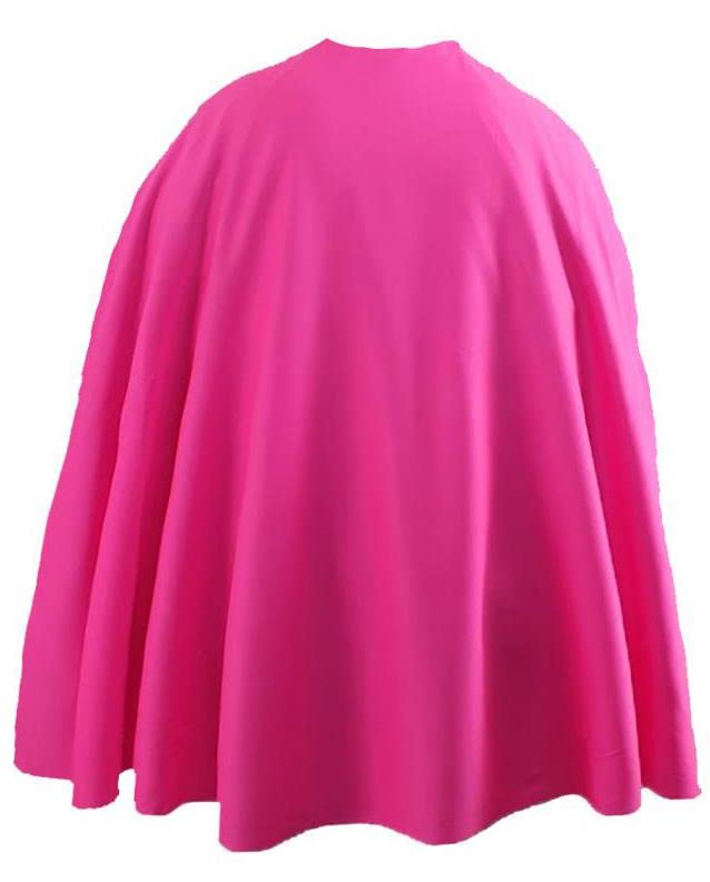 The Dragons Den Adults 35" Length Plain Superhero Cape Fancy Dress Costume Accessory [35" Pink]