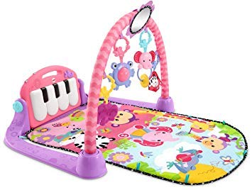 Abhsant Plastic Piano Junior Rack Kick and Play Musical Keyboard Mat/Gym and Fitness Rack for Crawling Baby (Multicolour)