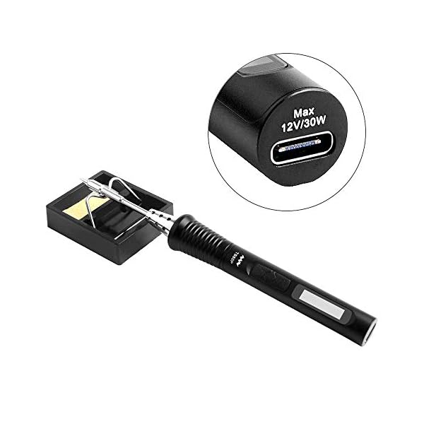 NewHail TS80P Tragbarer Elektrische Lötkolben Set, 12 V, Typ C USB, Digital, OLED, programmierbar, Taschenformat, smart… – Bild 6