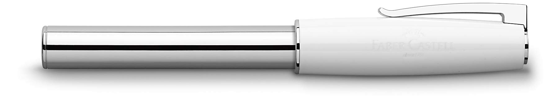 Faber-Castell 149 272 - Fountain Pen Loom Piano, Spring: EF, Barrel Color: White/Silver