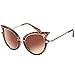 GLASSESLIT Inspired Tortoiseshell Women's Fashion High Pointed Cat Eye Sunglasses