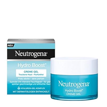 Neutrogena Hydro Boost Creme Gel - Feuchtigkeitspflege mit einer leichten, cremigen Textur - Mit Hyaluron-Gel-Komplex - 1 x 5