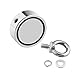 Wukong 350lb Fishing Magnet, Super Strong Neodymium Double Sided Magnets, Beginner Magnet Fishing Kit for Magnetic Fishing, Treasure Hunting Underwater, 1.89
