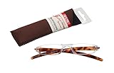 Fisherman Eyewear Slim Vision Rimless Reading Glasses, Tortoise (+1.75)
