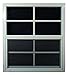 Shed Windows 24" W x 27" H - Flush-Mount - Playhouse Windows (White)