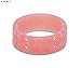 Qalo Women's Perforated Silicone Ring, Misty Rose, Size 6