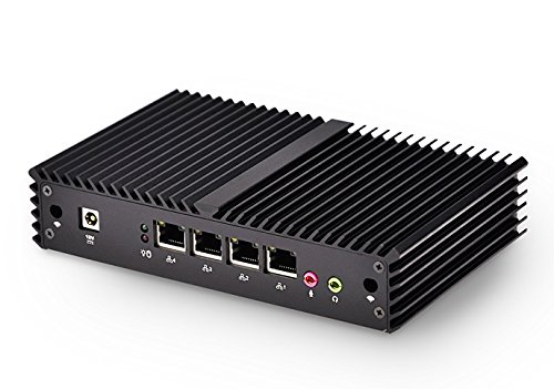 Firewall Pc Qotom-Q350G4Y Intel Core I5-4300Y 3M Cache,Up to 2.3Ghz AES-NI, Barebones 4 Intel LAN,Used As A Router/Firewall/Proxy/WiFi Access Point