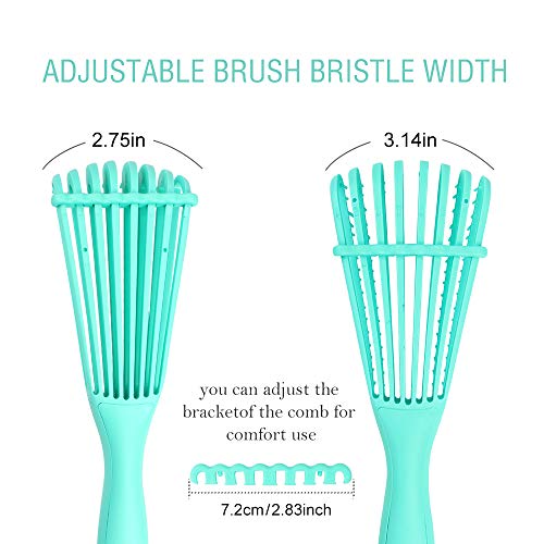 Detangling Brush for Curly Hair, WHAVEL 3 Pack Detangler Hair Brushes