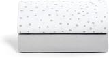 Snuz Bedside Crib Fitted Sheet 2 Pack 44x80cm Grey Spot Jersey Cotton view 3