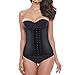 Kimikal Waist Trainer Corset for Weight Loss-Lady Sliming Fajas Gym Colombiana Latex Waist Cincher Shaper Sport Girdle Belt (Black49, 3XL)