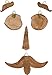 Hilarious Home 6-Piece Tree Face Set Whimsical Outdoor Garden Decoration