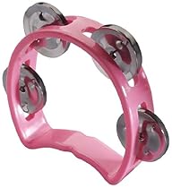 Stagg TAB-MINI/PK Plastic Cutaway Mini Tambourine with 4 Jingles - Pink
