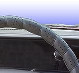 Classic Grip Synthetic Leather DIY Wrap Steering Wheel Cover Tie - Large 16