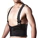 CFR Waist Strap Work Back Brace Removable Suspender Straps for Heavy Lifting Safety Back Protection Belt for Construction Warehouse Jobs,Black,S