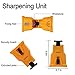 ADINC Chainsaw Sharpener Universal Chain Saw Blade Sharpener Fast Sharpening Stone Grinder Tools Bar Mounted Chainsaw Teeth Sharpener Fit for 14/16/18/20 Inch Chain Saw Bar with 2 Holes