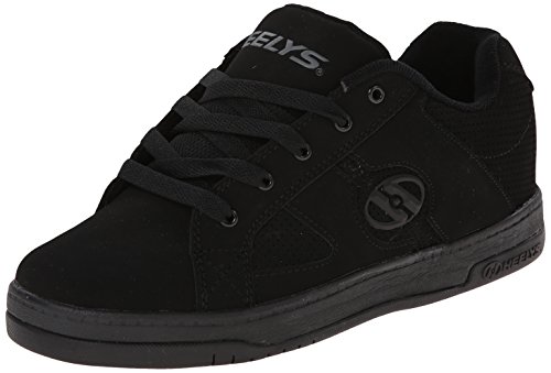 Heelys Split Skate Shoe (Toddler/Little Kid/Big Kid), Black/Black, 8 M US Big Kid