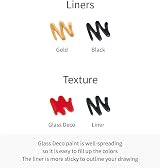 AMOS Peelable Glass Paint & Stain Kit With Outliners 12 Piece Set view 4