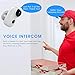 MOOSENG, Indoor/Outdoor Wireless Security Camera, Smart IP Camera with Rechargeable Battery, 2 Way Audio, Night Vision Alarm Alert & PIR Motion Detection/SD Slot