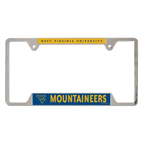 NCAA West Virginia University Metal License Plate Frame