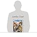 NobleWorks - Hilarious Jumbo Happy Birthday Card with Envelope (8.5 x 11 Inch) - Funny Animal Greeting Card From All Of Us - Here’s Looking At Zoo J6639FBDG-US