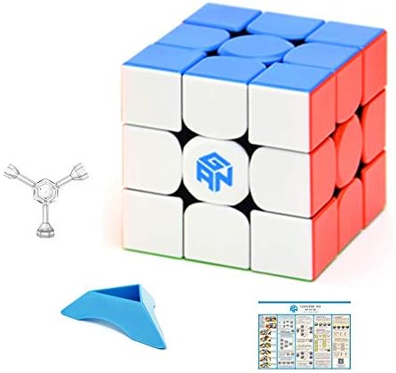 XMD gan 356R Speed Cube GAN 356 R 3x3 Stickerless 356 R 3x3x3 Speedcube GES V3 System Extra Blue Pouch