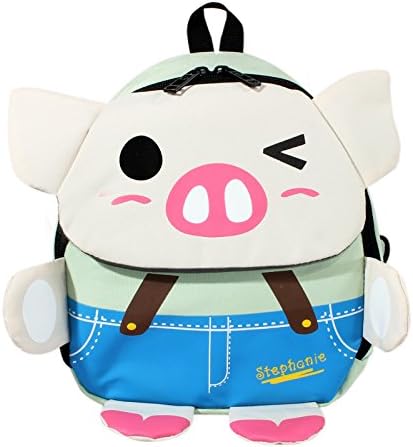 Children Toddler Kid's Cartoon Zoo Animal Backpack PreSchool Small Toy Bags under 3 Years Old (Pig-Gray)