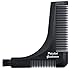Polished Gentleman Stylish Beard Comb & Shaper Kit - Durable & Portable Mustache Trimmer Guide - Neckline, Cheeks, Sideburns & Goatee Template - Beard Straightener & Outliner for Beard Balm. Wax & Oil