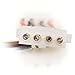 C2G Legrand Pass-Through Power Adapter Cable, 3 Pin to 4 Pin Adapter to Use as Computer Fan Adapter Cable, 6 Inch PC Fan Power Adapter, 1 Count, C2G 27078